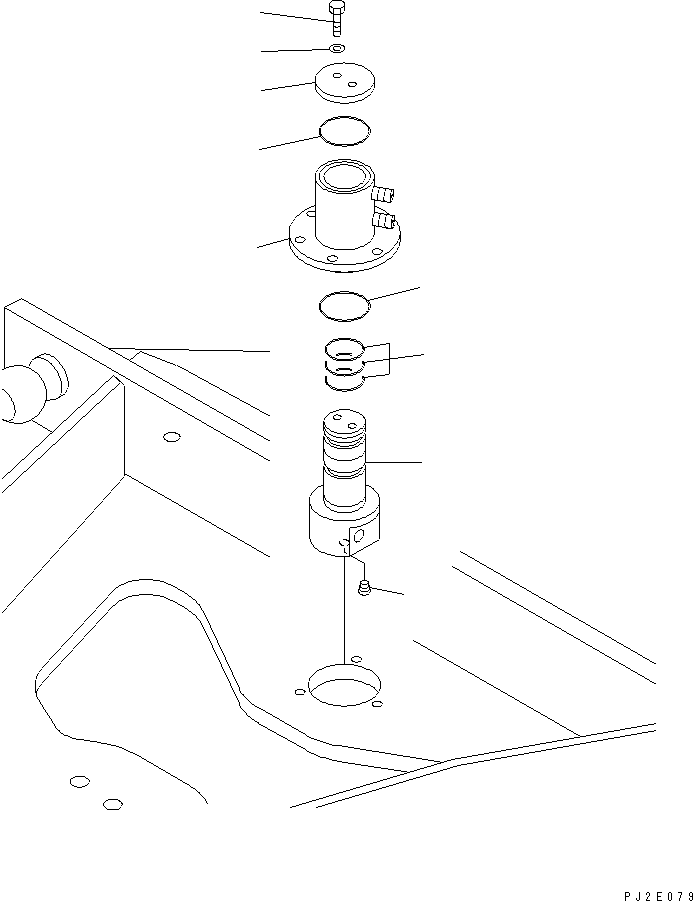 поворотное соединение в сборе 23B-60-42600 KOMATSU