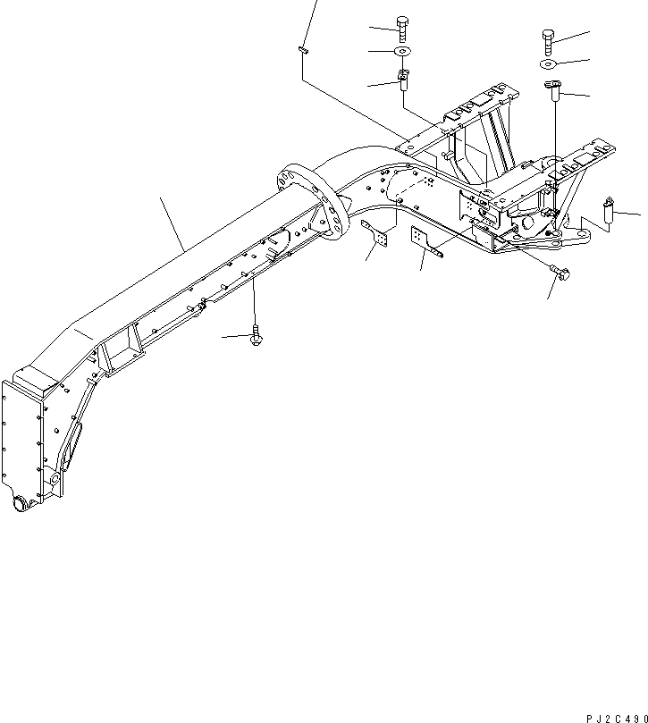 FRAME,FRONT (WITHOUT SCARIFIER) 23B-46-31700 KOMATSU