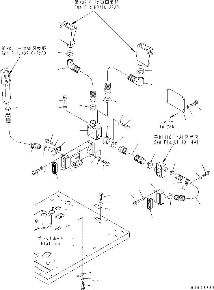 Воздушный шланг 23B-807-3780 KOMATSU