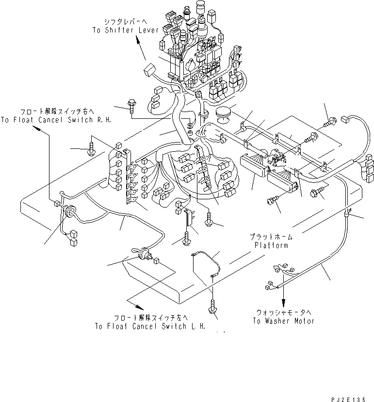 WIRING HARNESS,FLOOR 23B-06-45342 KOMATSU