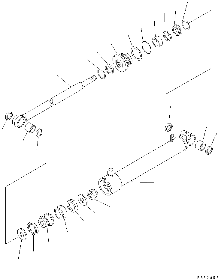 CYLINDER ASS'Y,ANGLING 232-63-01280 KOMATSU
