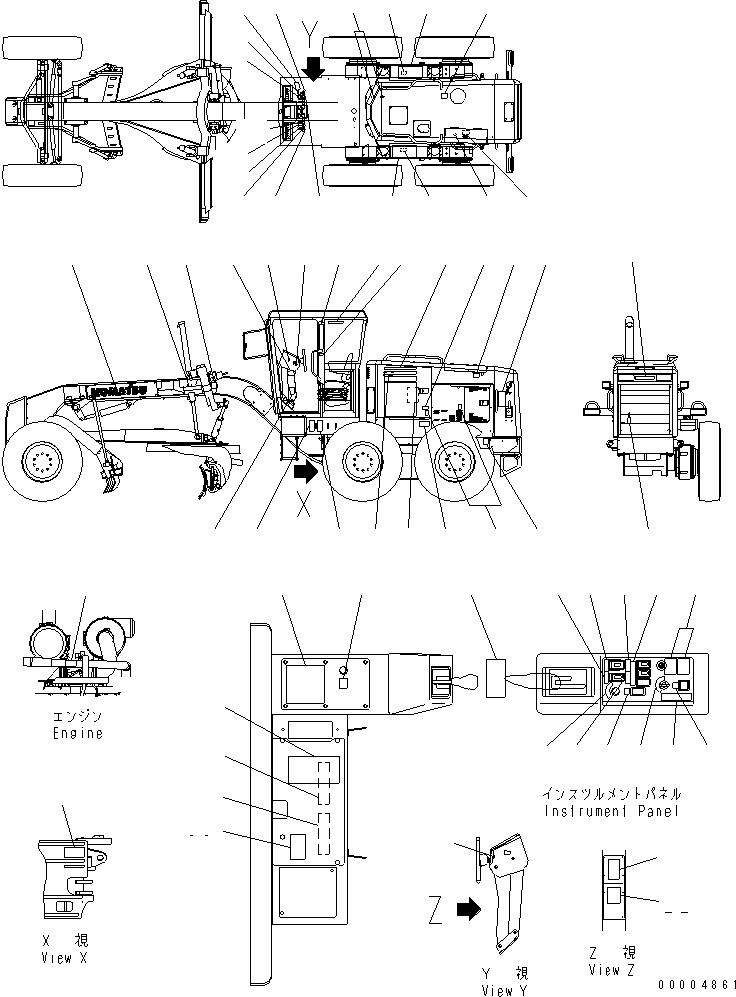 Табличка безопасности 09806-E1200 KOMATSU