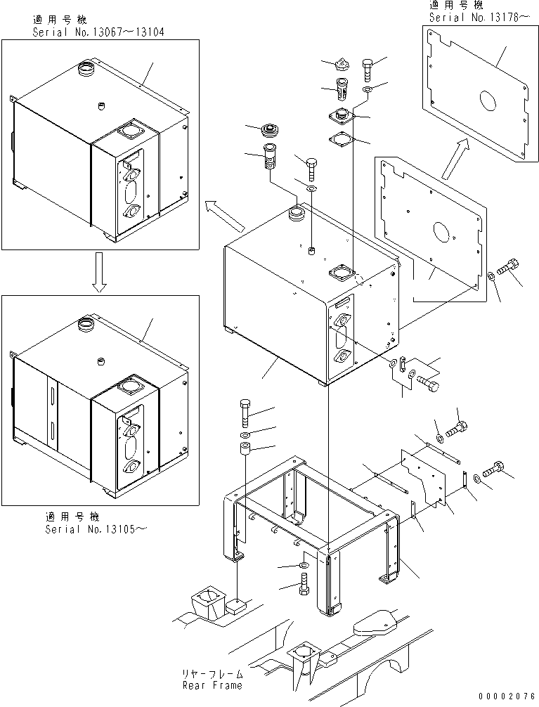 BRACKET,(FOR JOY STICK LEVER) 234-04-61360 KOMATSU