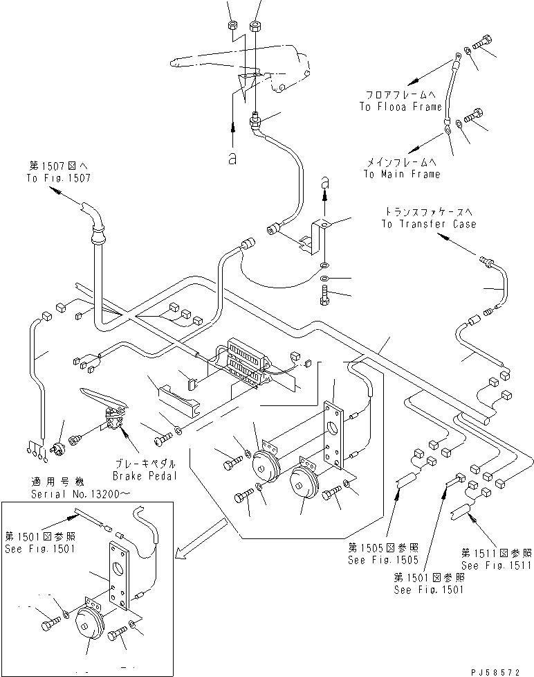HARNESS,FLOOR 234-06-62140 KOMATSU