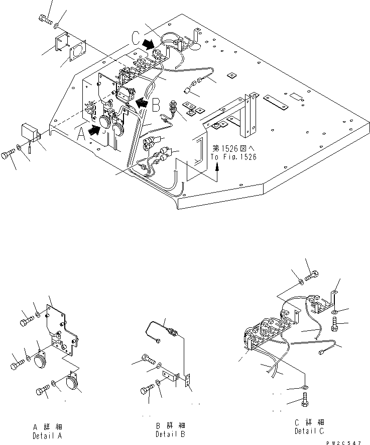 HARNESS,FLOOR 234-06-52411 KOMATSU