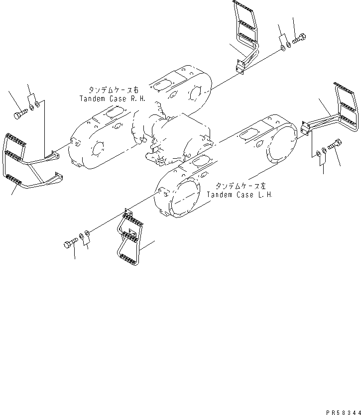 GUARD,REAR¤ L.H. 234-25-32182 KOMATSU
