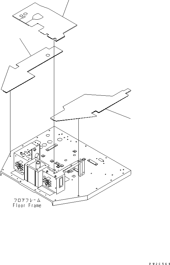 MAT,FLOOR (R.H.) 234-54-53780 KOMATSU