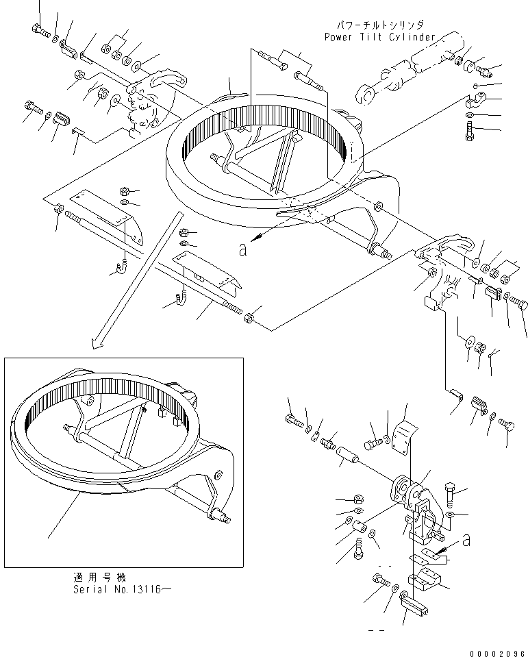 Гайка 01580-14536 KOMATSU