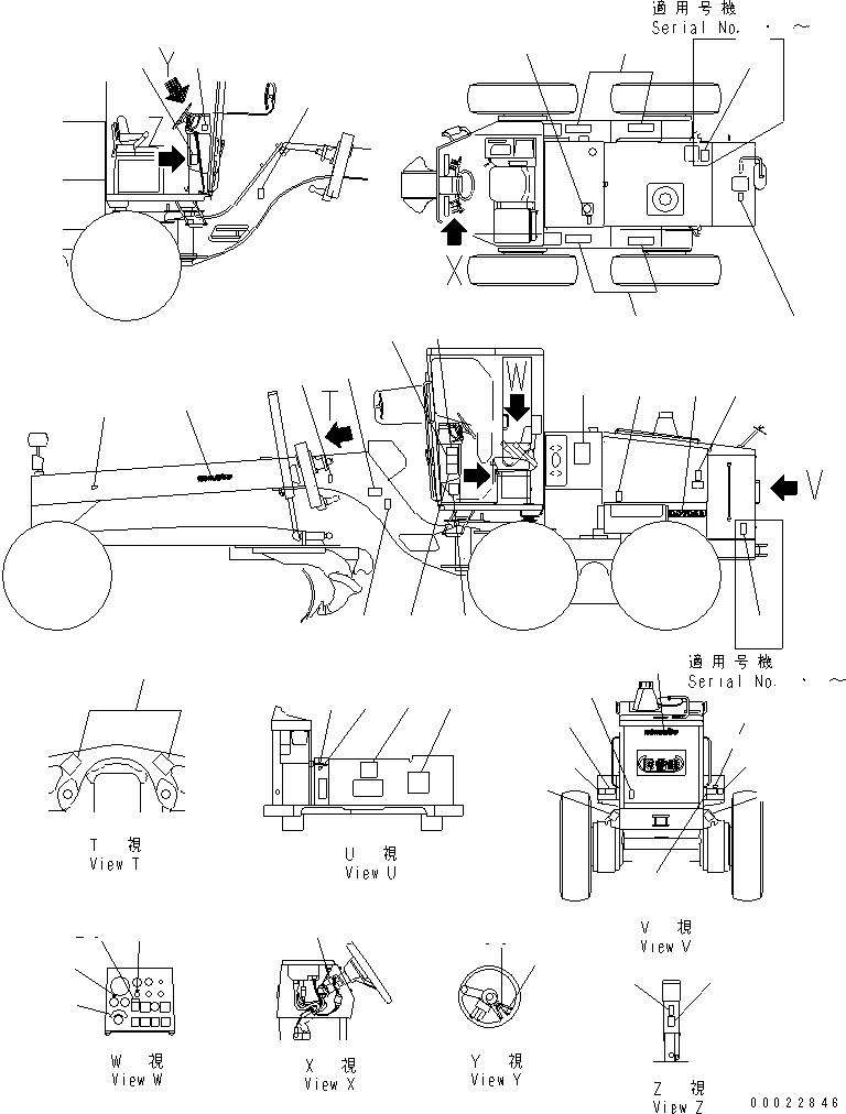 PLATE¤ CAUTION,AIR CYLINDER 09820-E0480 KOMATSU