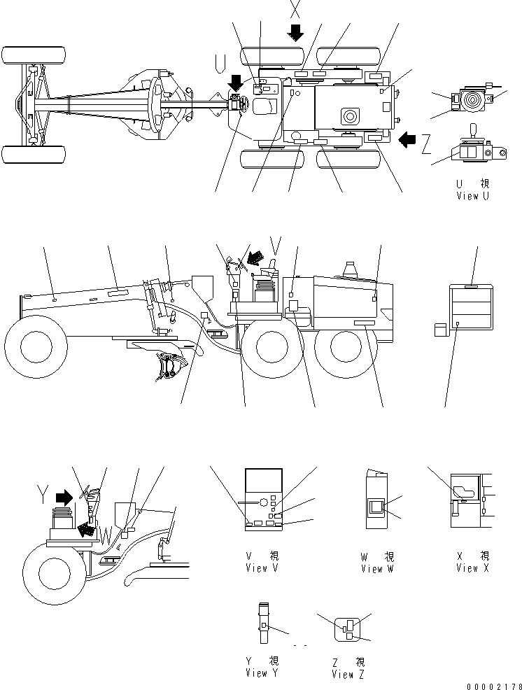 PLATE¤ CAUTION,AIR CYLINDER 235-53-31380 KOMATSU