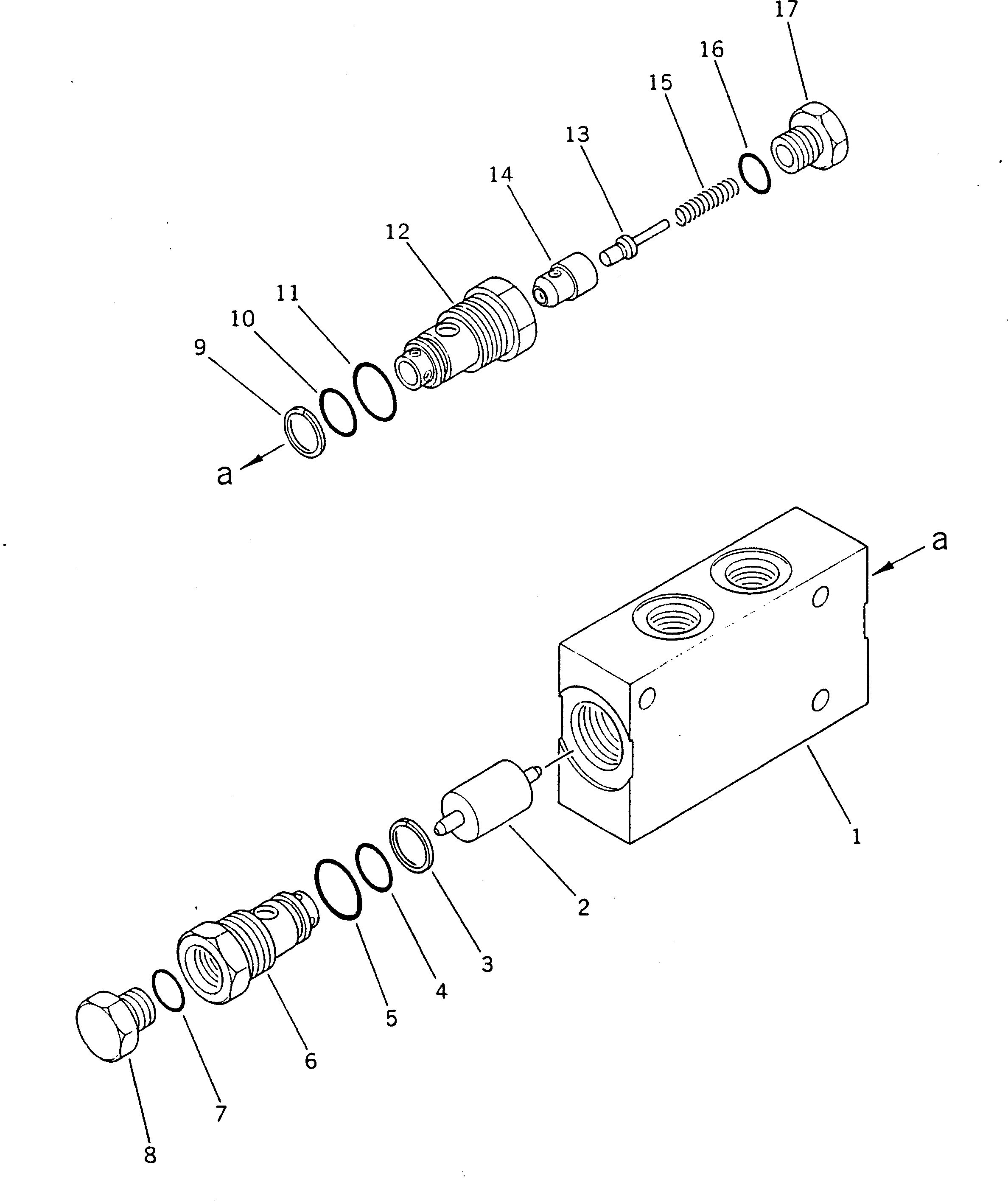 Клапан в сборе 232-61-00210 KOMATSU
