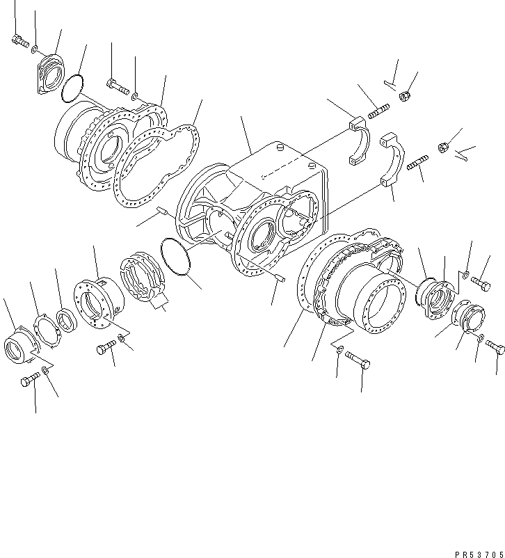 бортовой редуктор в сборе 234-22-00103 KOMATSU