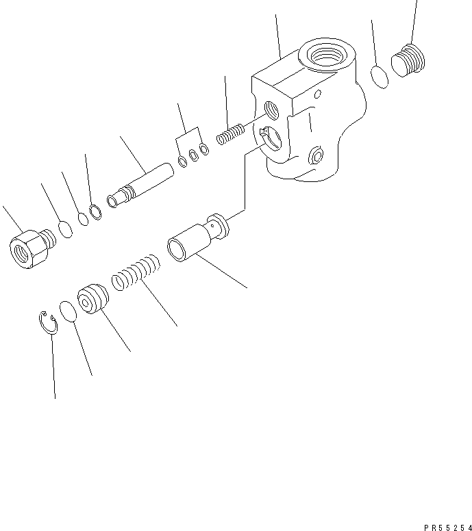VALVE ASS'Y,FLOW CONTROL 234-843-0010 KOMATSU