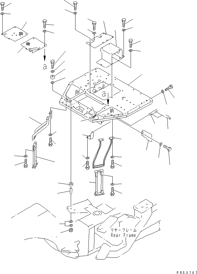 FRAME ASS'Y,FLOOR 234-54-31520 KOMATSU