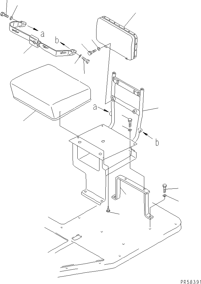 FRAME,SEAT 234-807-5310 KOMATSU