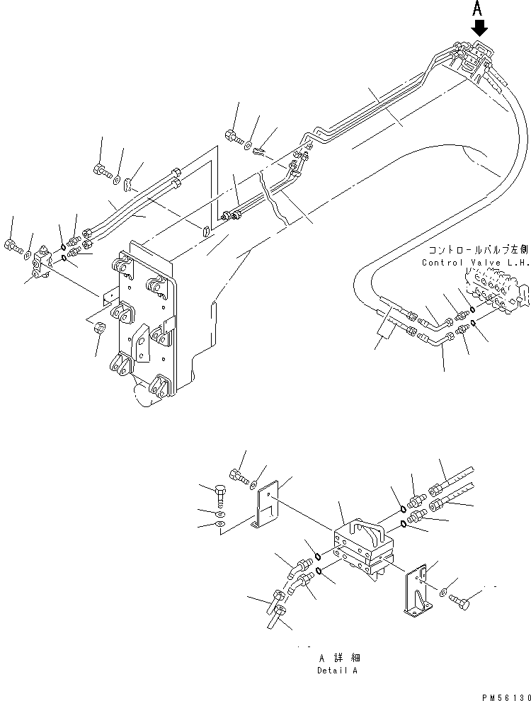 Кронштейн левый 234-60-53440 KOMATSU