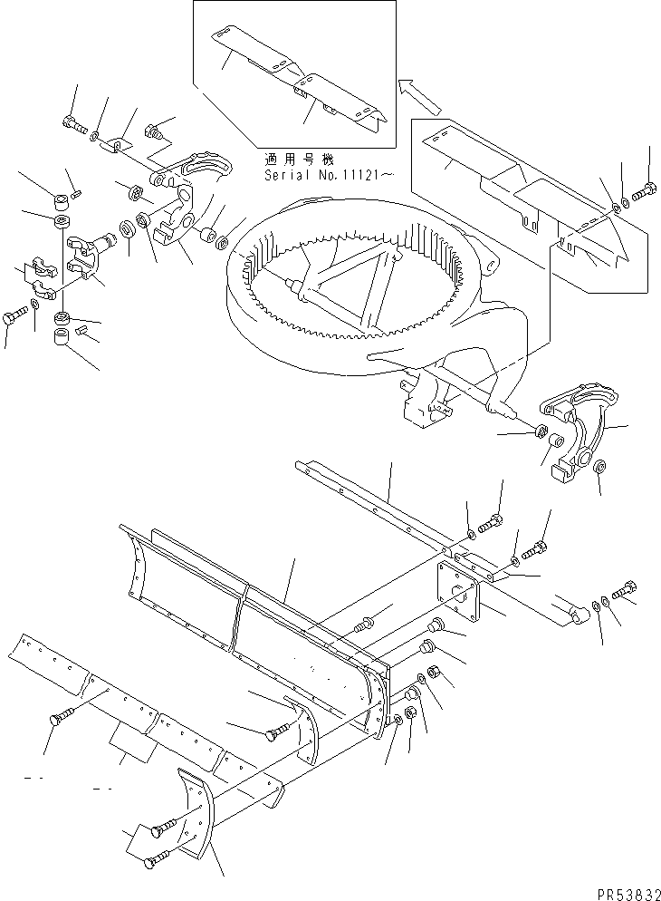 EDGE,L.H. 232-70-52890 KOMATSU