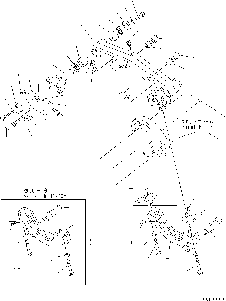 BLADE LIFTER ASS'Y 234-70-05201 KOMATSU