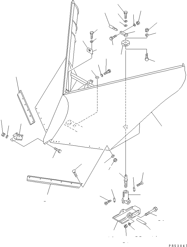 V-TYPE SNOW PLOW A. 234-745-0010 KOMATSU