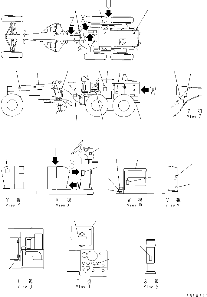 PLATE,FUSE (WITH WIDE CAB) 234-807-7461 KOMATSU