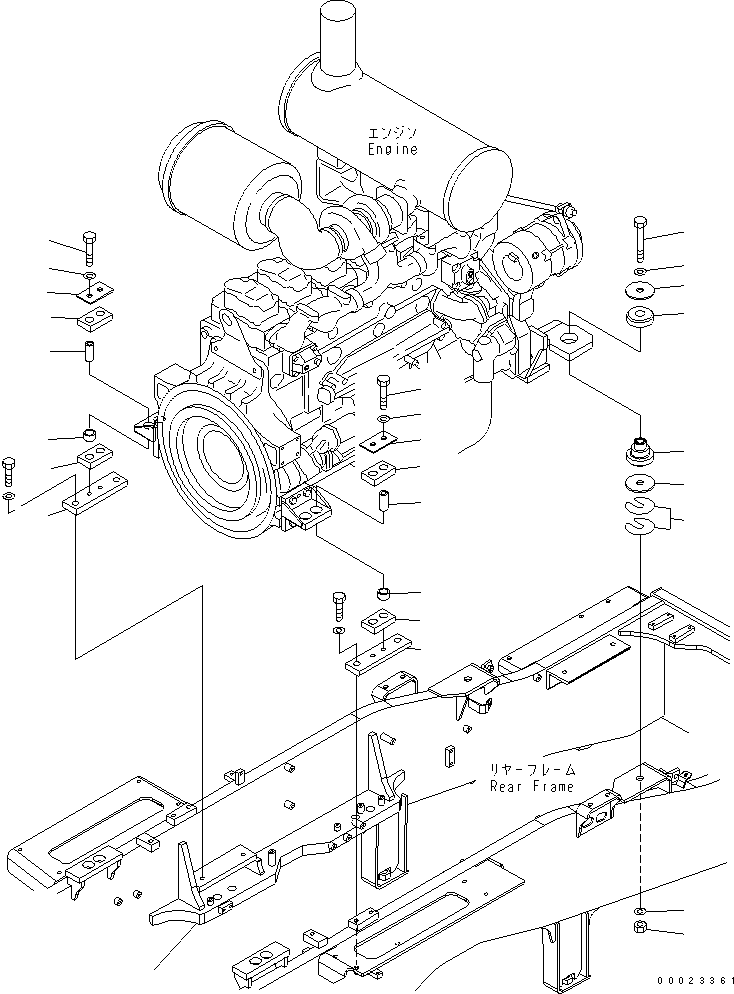 Регулировочная прокладка 0.1мм 23C-01-51210 KOMATSU