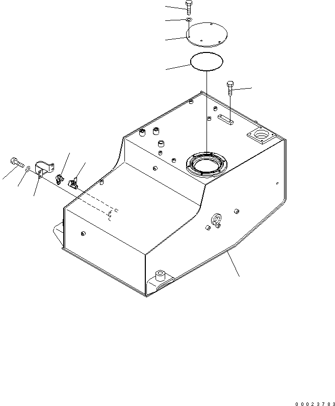 Топливный бак 23C-04-51113 KOMATSU