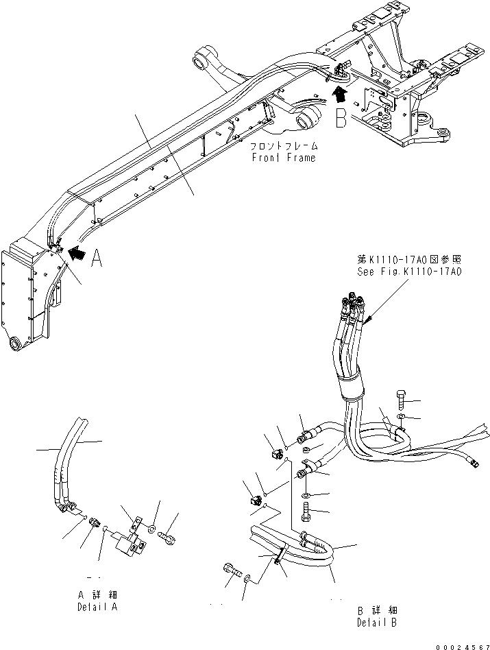 Угольник 23B-60-41191 KOMATSU