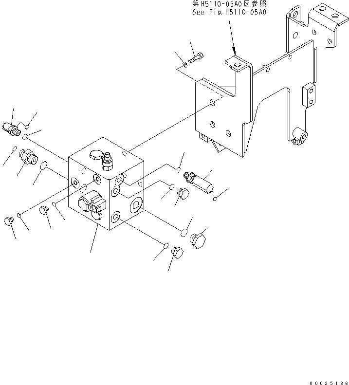 VALVE,PARKING BRAKE (23C-61-52201) KOMATSU