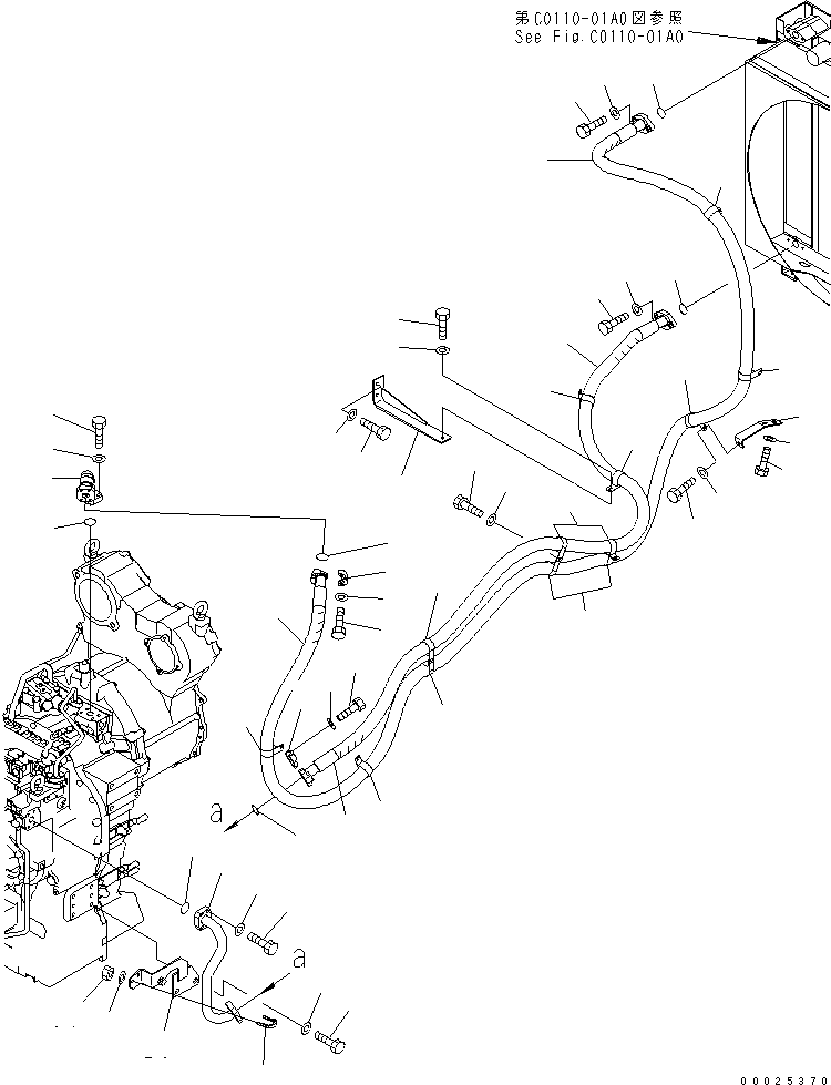 Шланг 23C-16-51352 KOMATSU