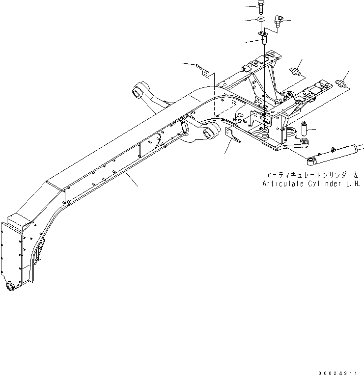 FRAME,FRONT 23C-46-51401 KOMATSU