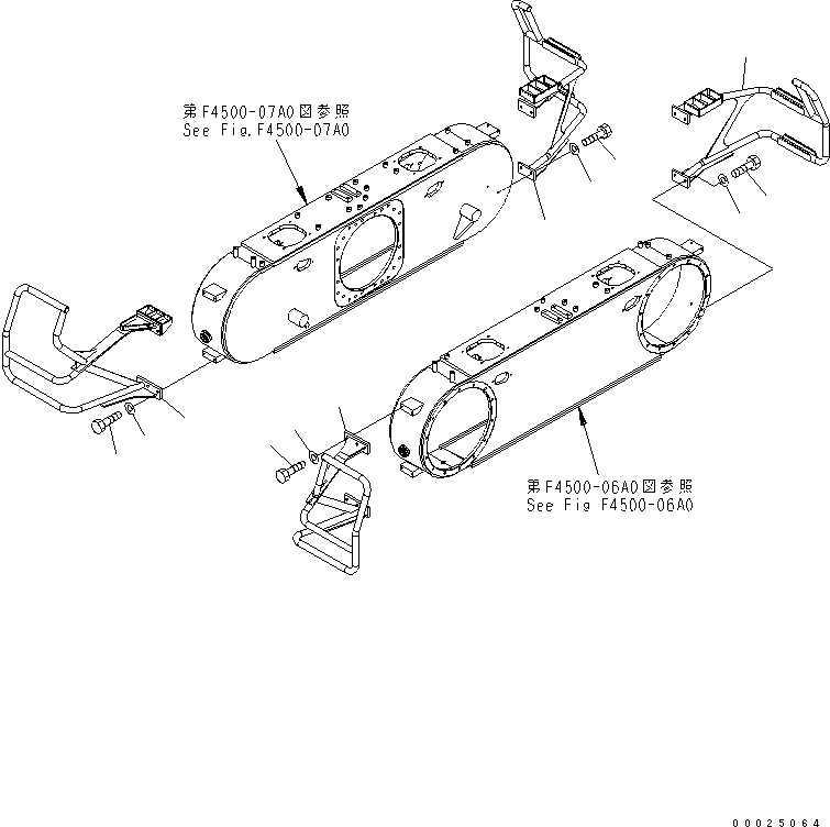Ограждение правое 23C-25-52132 KOMATSU