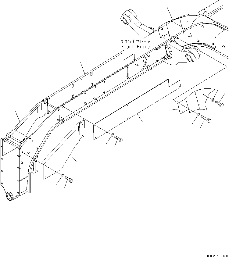 Крышка правая 23C-54-52280 KOMATSU