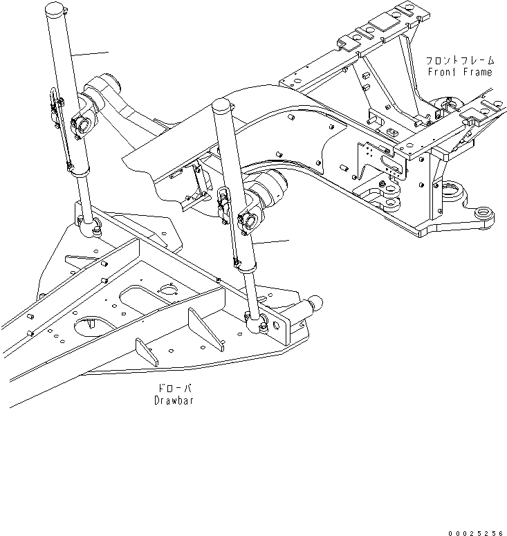 CYLINDER GROUP,BLADE LIFT¤ R.H. (707-02-X7520) KOMATSU