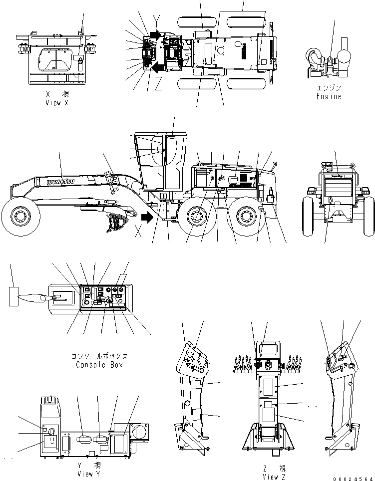 Табличка безопасности 09819-00100 KOMATSU