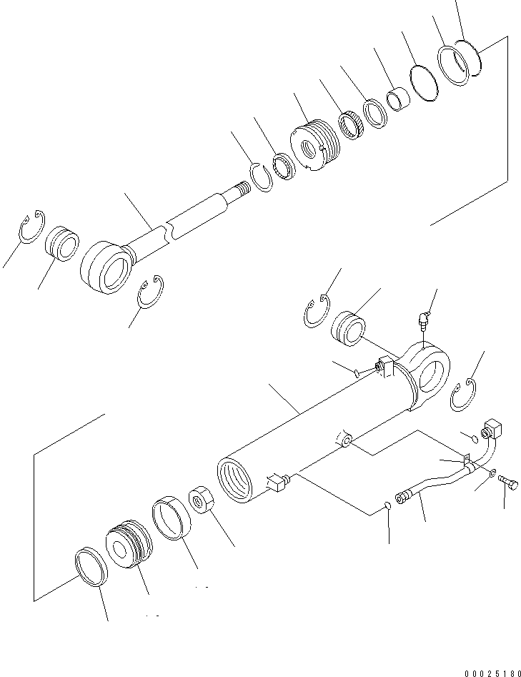 CYLINDER GROUP,(FINAL COATING) (\8\707-00-XY680) KOMATSU