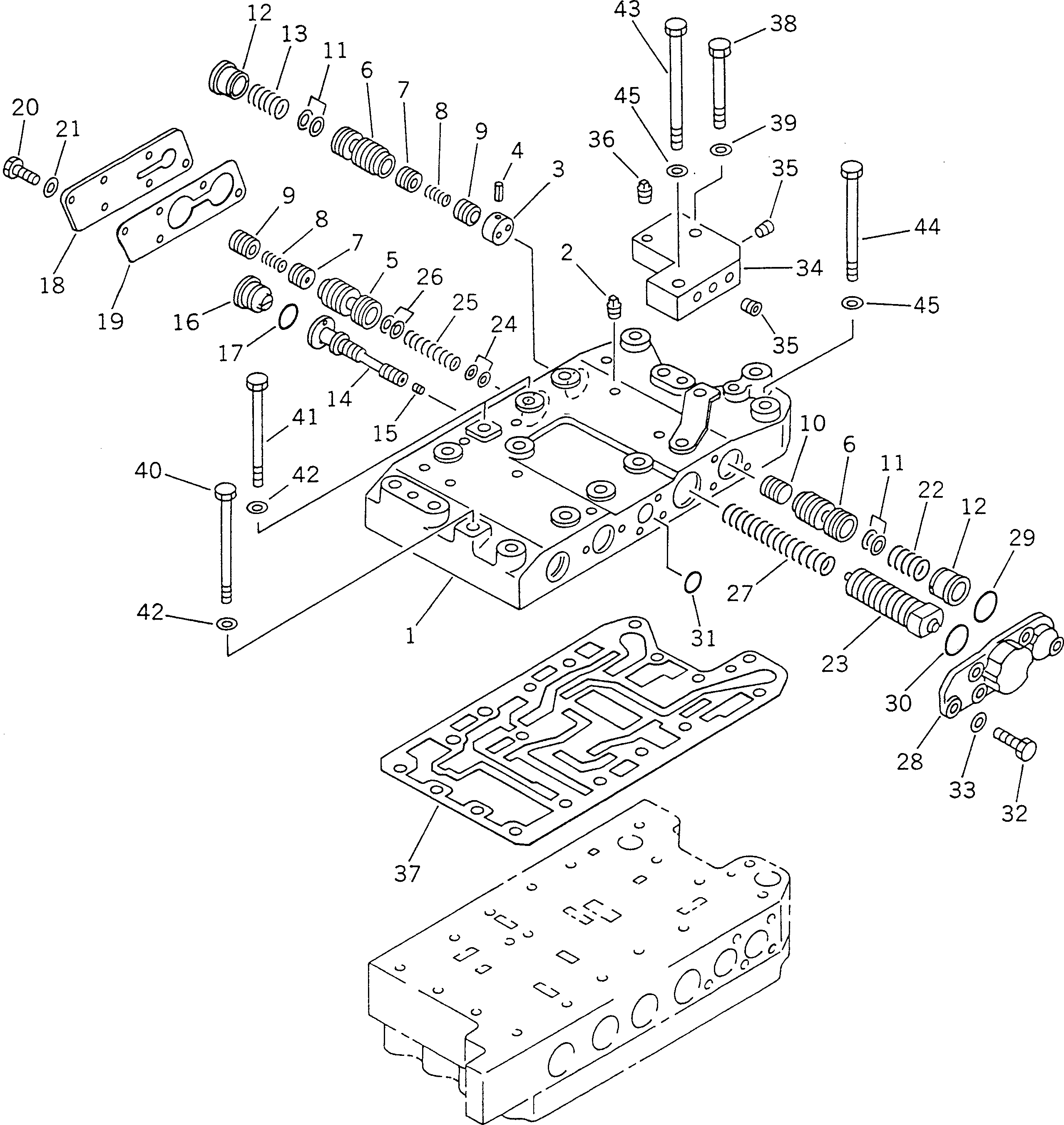 Корпус клапана 235-15-15110 KOMATSU