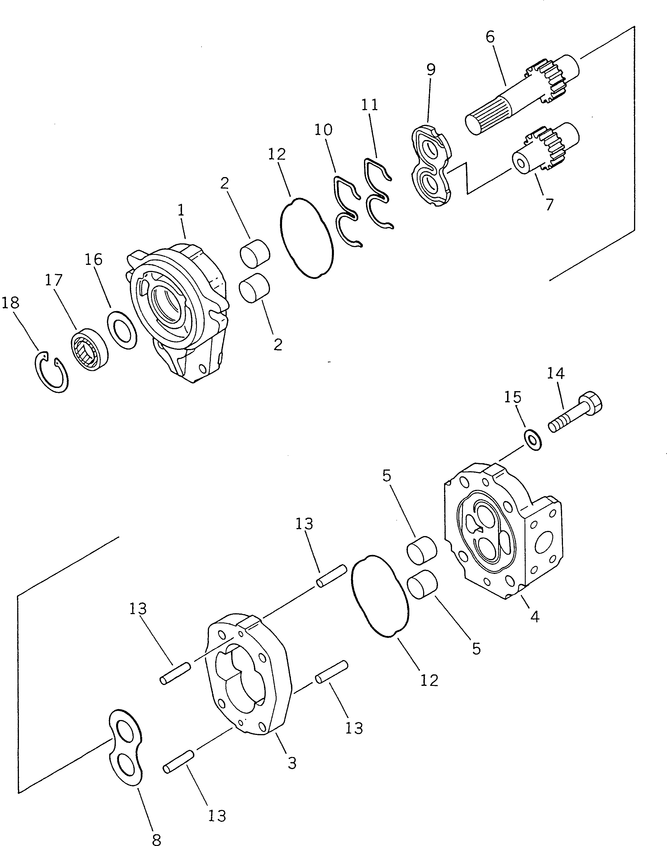 Корпус редуктора (\7\705-67-20010) KOMATSU