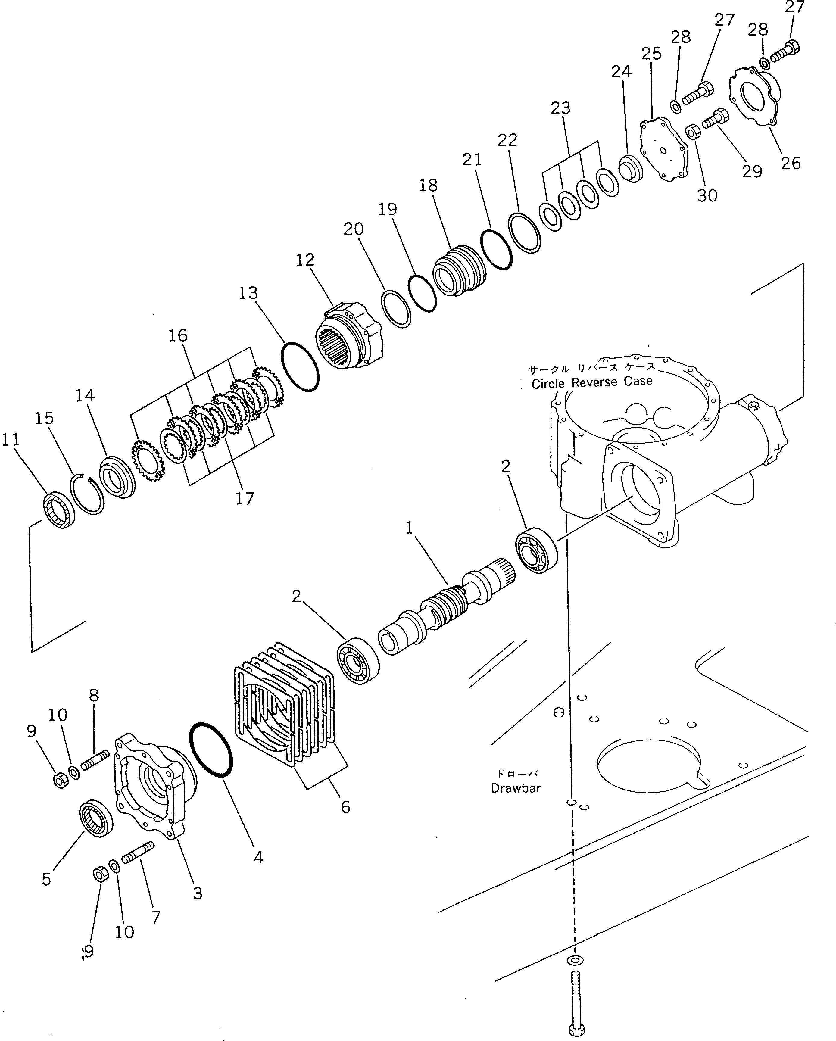 GEAR ASS'Y,CIRCLE REVERSE (235-70-00210) KOMATSU