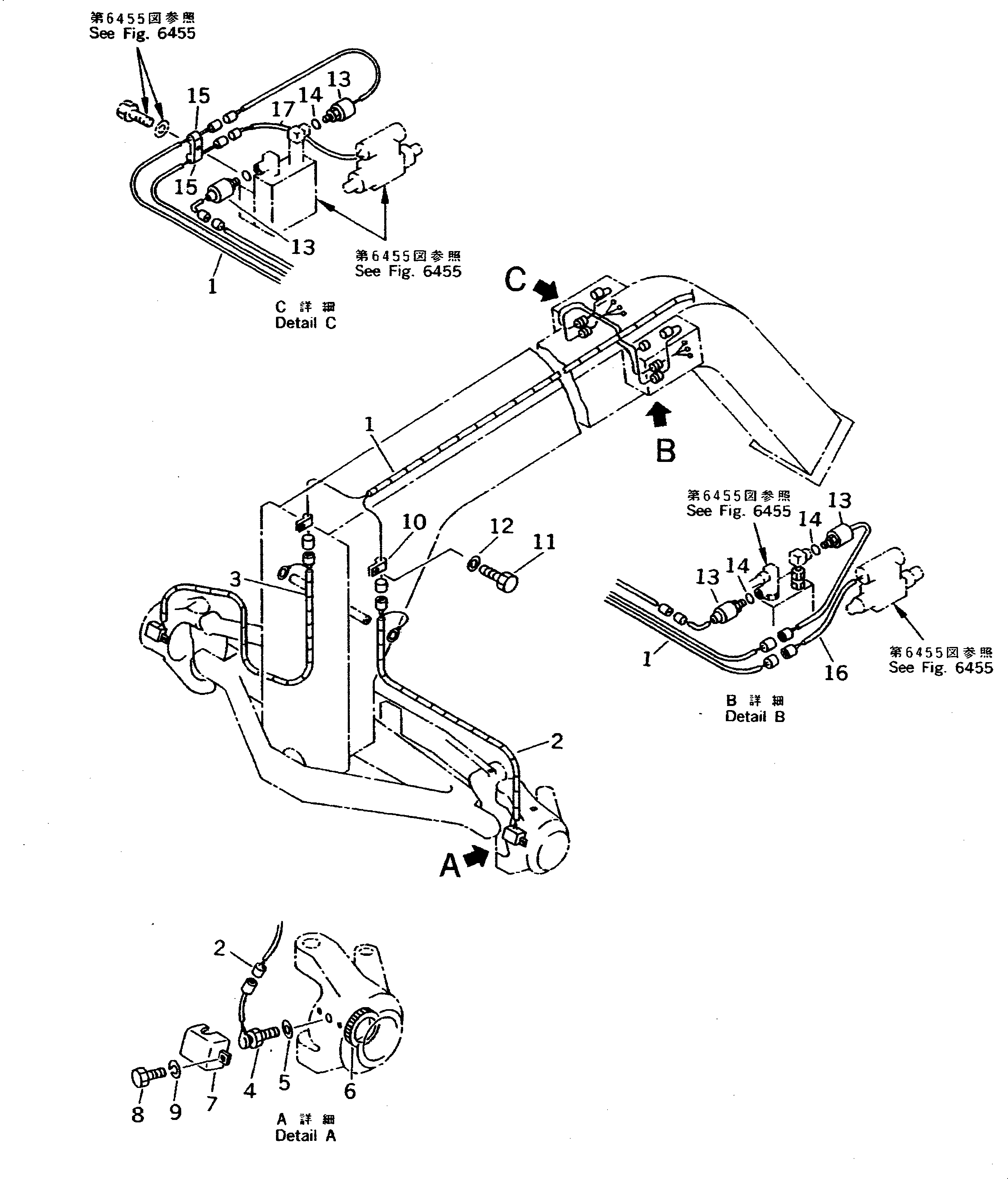 HARNESS,L.H. 23F-843-1250 KOMATSU