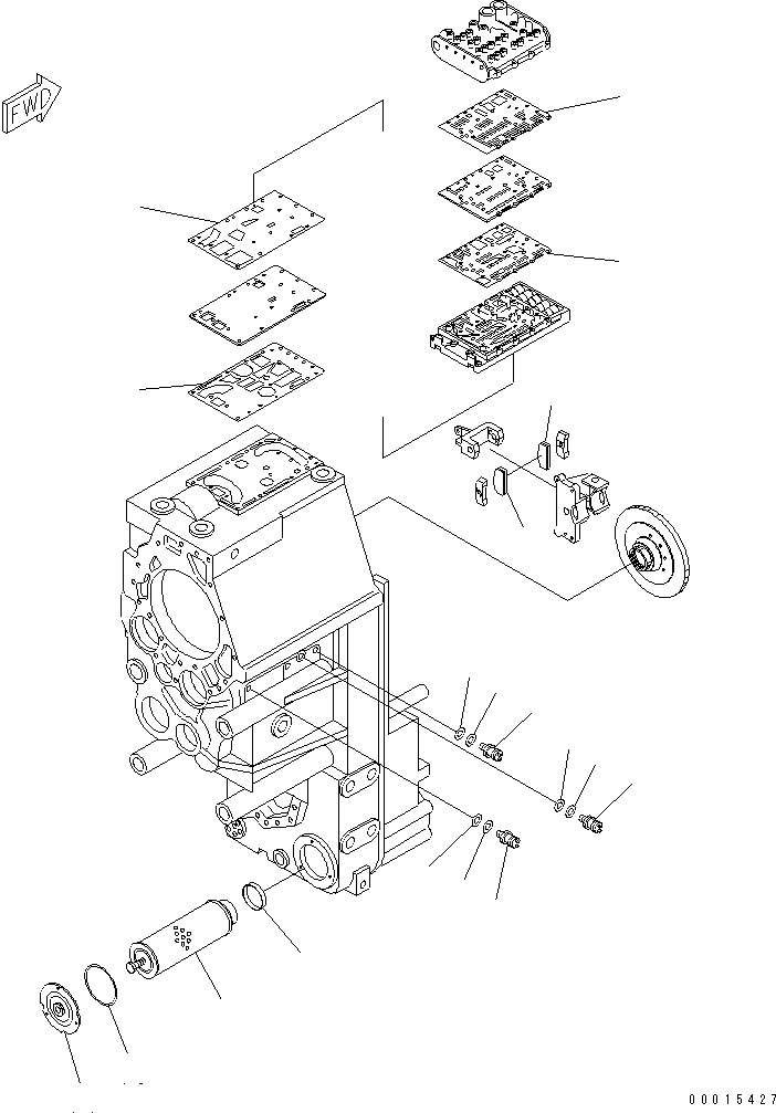 Крышка 23F-Z15-1540 KOMATSU