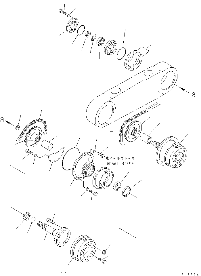TANDEM DRIVE ASS'Y,L.H. (23F-23-00012) KOMATSU