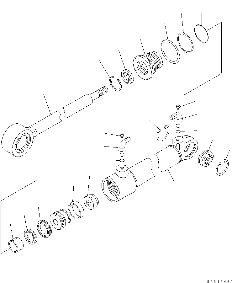 CYLINDER ASS'Y,STEERING 707-00-X7E90 KOMATSU