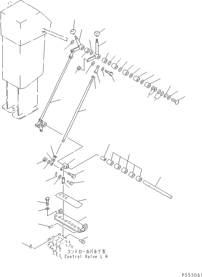 Табличка управления 23F-53-11121 KOMATSU