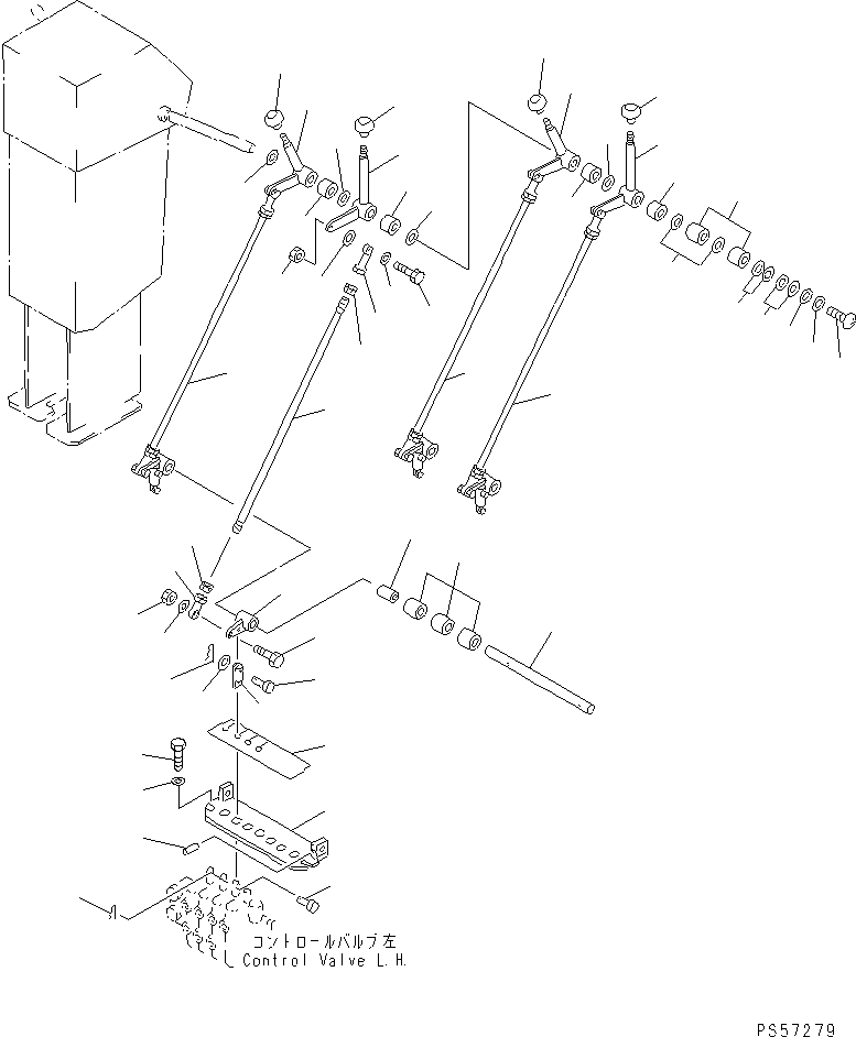 KNOB ASS'Y,1ST BLADE SHIFT 23F-979-0030 KOMATSU