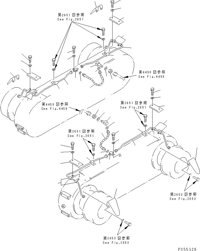 Трубка 23F-44-11380 KOMATSU