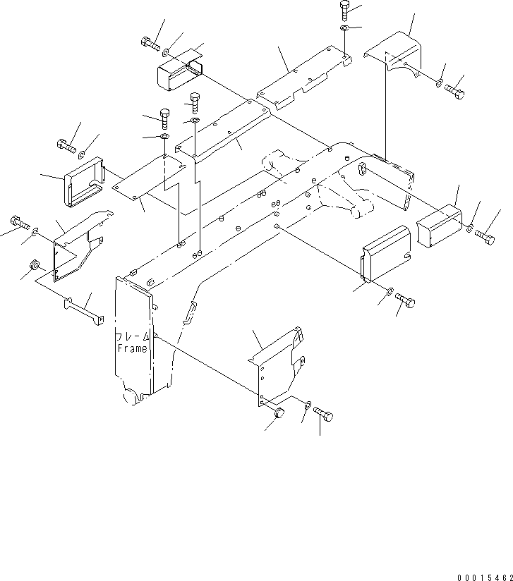 Крышка правая 23F-843-2340 KOMATSU