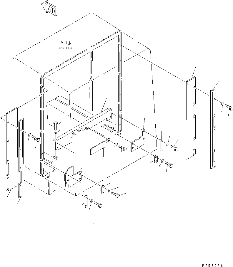 PLATE,BAFFLE 23F-54-15420 KOMATSU