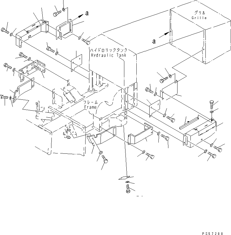 Крышка левая 23F-54-11151 KOMATSU