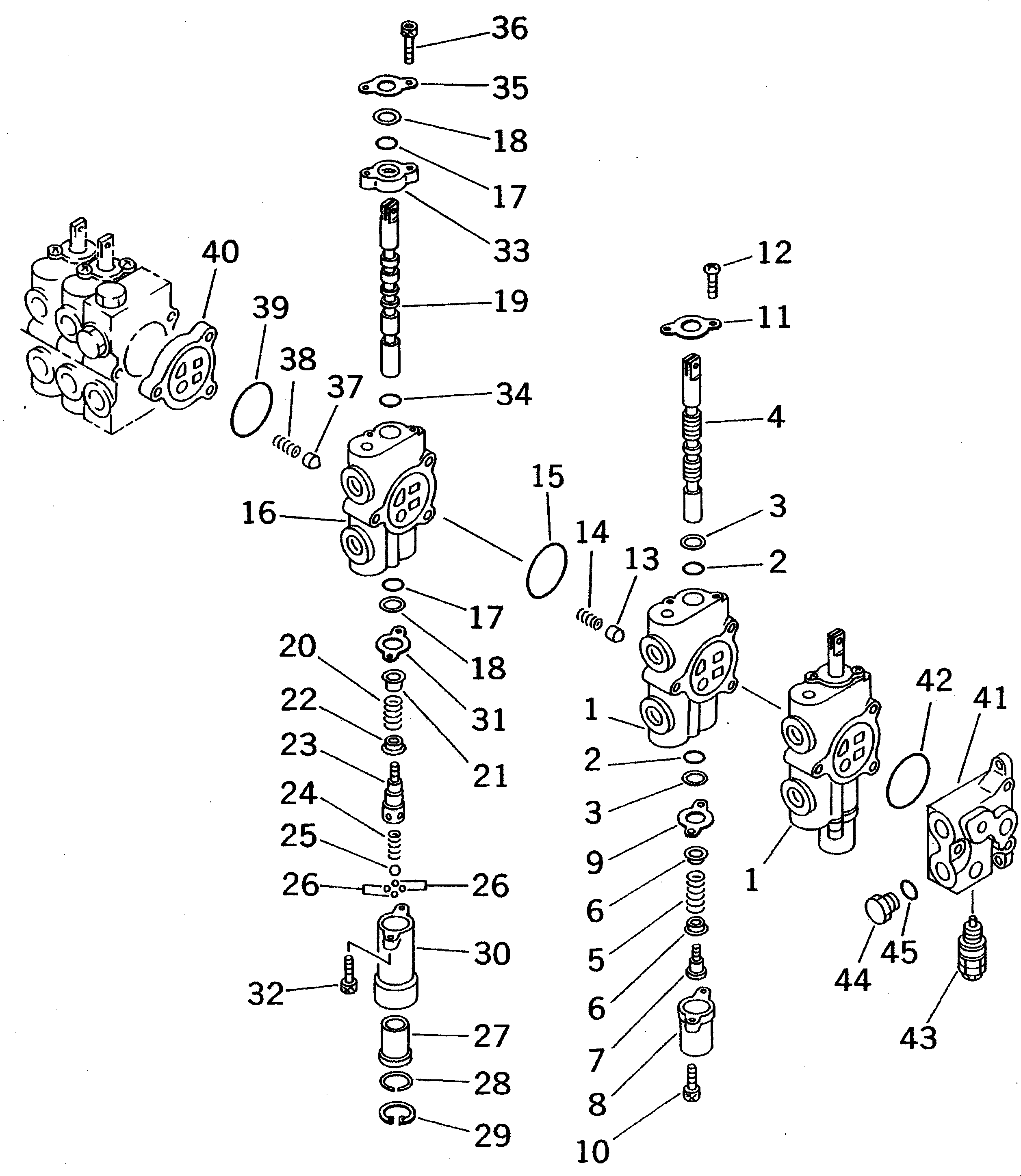 Управляющий клапан в сборе 23F-60-12100 KOMATSU