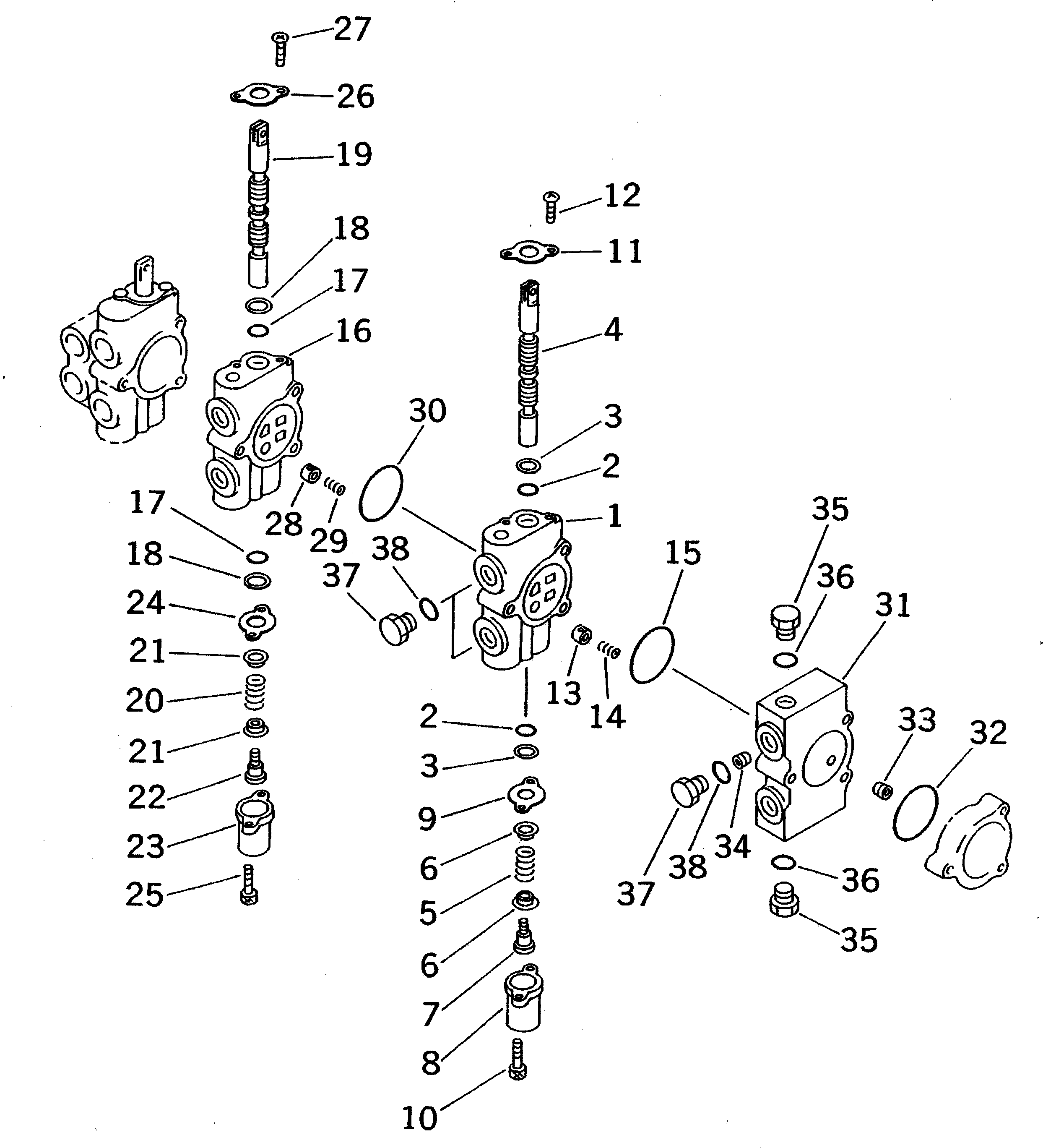 SECTION ASS'Y,SPACER KB21013-30735 KOMATSU